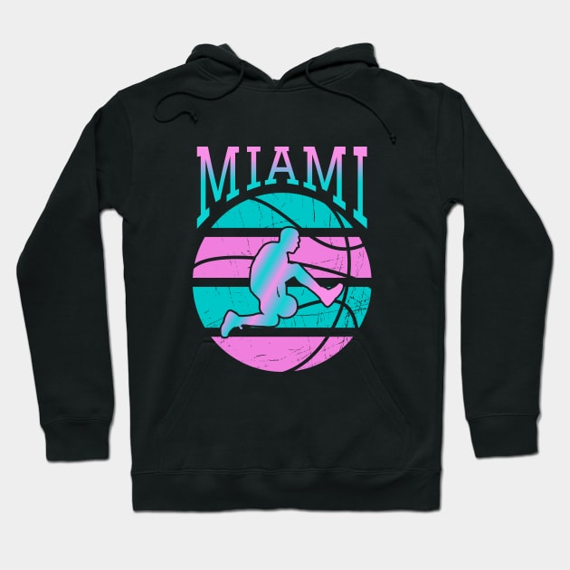 Miami Vice basketball | Grunge | Logo type Hoodie by Aloenalone